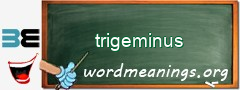 WordMeaning blackboard for trigeminus